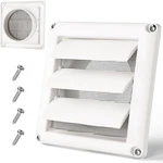 Bewave Dryer Vent Cover, Outdoor Exhaust Louvered Air 4IN 1PC, White. Fixed Price $11.38.