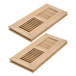 Razo 2 Pcs Pack White Oak Wood Floor Register, Flush Mount Vent With Damper, 4X1. Fixed Price $70.65.