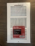 Everbilt 3-WAY Steel Wall/ceiling Register White E103M12X06. Fixed Price $10.99.