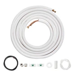 Vevor Mini Split Line Set 25FT 1/4 3/8 O.d Copper Pipes Tubing And Triple-layer. Fixed Price $157.42.