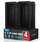 Voisen Floor Register 4X10, Pack Black Vents,heavy Duty Stee.... Fixed Price $38.80.