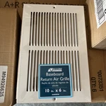 Accord Baseboard Grille W 1/3-INCH Fins Louvered DESIGN,10-IN 6-IN, Box Of. Fixed Price $104.00.