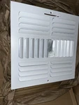 X14 Overall Duct Opening White Air Vent Cover (2) New. Fixed Price $34.99.