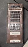 Accord Select Oak Collection 4" X12" Floor Register - Dark Finish. Fixed Price $9.99.