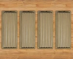 (4 Pack) 6"X14" Brown Floor Register Vent Covers Steel Hvac Air Supply W/ Damper. Fixed Price $29.70.