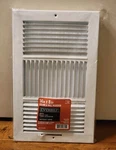 New Everbilt 14" X 8" Steel Wall Ceiling Register White Hvac Vent Smooth Damper. Fixed Price $35.00.