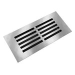 4X10 Floor Vent Cover Low-profile Steel Register Silver Rust-resistant Usa. Fixed Price $53.32.