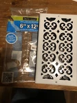 Decor Grates S612W-WH In. X White Steel Scroll Wall & Ceiling Register. Fixed Price $12.00.
