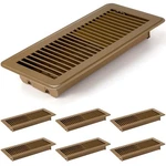 Retisee 6 Pack 4X12 Steel Floor Vent Covers Airflow Adjustable Rust Proof Brown. Fixed Price $72.52.