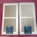 2 Accord Return Air Grille 14X6 Steel Rectangle White Durable Finish Model 65074. Fixed Price $9.99.