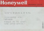 Honeywell Discharge Air Sensor C7100A1015. Fixed Price $95.00.