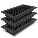 4 X 10 Register, Black Vent Covers For Home Floor, Adjustable Air.... Fixed Price $36.97.