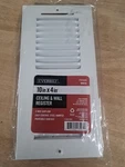 Everbilt 10 In. X 4 2-WAY Steel Wall And Ceiling Register, No Screws. Fixed Price $10.00.