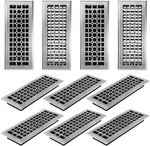 10 Pack Floor Registers 4 12 Inch Brushed Nickel Steel Vent Covers For Home. Fixed Price $182.58.