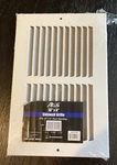 10" X 6" Steel Sidewall Grille Hvac Vent Cover For White Altus Unused. Fixed Price $5.99.