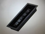 Inte-grates 4 12 Customizable Plastic Floor Register Textured Black 3PK. Fixed Price $54.95.