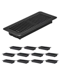 Vevor Floor Registers 4 X 10 Inch 12-PACK Iron Vents For Hvac Black. Fixed Price $63.61.