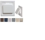No-pest Vent 4 In. Wide-mount Dual Door Wall White. Fixed Price $19.00.