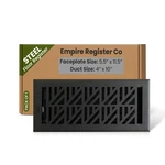 Empire Register Co, Steel Floor - 4X10 Inch, Abstract Design, Textur.... Fixed Price $42.92.