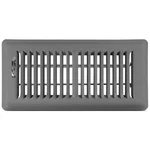 Shoemaker 4X10 Floor Register Storm Gray Heavy Duty Metal Vent Cov. Fixed Price $30.48.