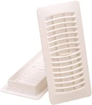 Imperial Plastic Floor / Ceiling Register, 4X12 In., White, 9 Registers Cas. Fixed Price $19.77.