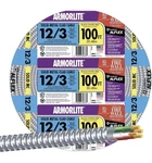 Southwire 100 Ft Metal Clad Cable Solid Copper Armorlite Aluminum. Fixed Price $150.00.