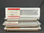 6 White Steel Floor Register Vent Diffuser W/ Damper 2-1/4"X12" Duct Opening. Fixed Price $89.99.