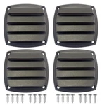 4 Pcs Marine Boat Square Air Black Louver Ventilation Grille With Screws. Fixed Price $19.07.