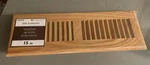 Accord Supreme Baseboard Register Diffuser 15" Light Oak Finish Solid Wood. Fixed Price $30.00.