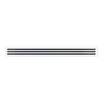 72" Linear Diffuser - (3 Slot) Triple White Decorative Air Vent Mo. Fixed Price $199.99.