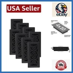 Rust-resistant Decorative Floor Register 4X10 Inch, 8 Pack, Stylish Finish. Fixed Price $113.57.