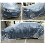 5 Pack Clear Plastic Disposable Car Cover Temporary Universal Rain Dust Garage. Fixed Price $29.96.