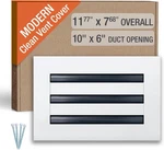 Fa-star Clean Modern Ac Vent Cover 10 X 6 Duct Opening Cutout Decorative WH.#3. Fixed Price $25.00.