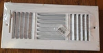 10" X 4" White Metal Floor Register A/c Heat Damper Vent. Fixed Price $10.00.