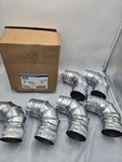 (6) Duravent 3GVL90 3" B-vent Type Gas Round Degree Adjustable Elbow. Fixed Price $105.00.