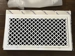 Steelcrest Designer 12X24 Hinged White Return-air Filter Grille Washable. Fixed Price $195.00.