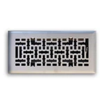 Air Floor Diffuser 4 X 10 Steel Modern Decorative Vent Cover, Satin Nickel. Fixed Price $12.99.