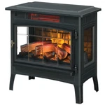 Black Infrared Quartz Electric Fireplace Stove Heater. Fixed Price $539.31.