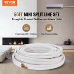 Vevor 50FT. Mini Split Line Set, 3/8" & 5/8" O.d 3-LAYER Copper Pipes Tubing. Fixed Price $189.99.