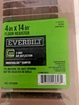 Everbilt X 14 Brown Floor Register 2-WAY Air Grille Paintable. Fixed Price $14.00.
