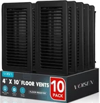 Voisen Floor Register 4X10, Pack Black. Fixed Price $69.50.