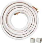 Vevor 50FT Mini Split Line Set, 1/4" & Length 1/2" Od, Copper. Fixed Price $307.99.