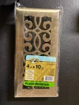 Hampton Bay E1401AB04X10 In. Antique Brass Steel Floor Register. Fixed Price $17.77.