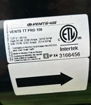 2100 Hvi Vents Tt Pro 150. Fixed Price $70.00.