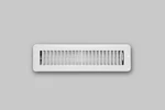 White Steel Floor Register Vent Diffuser W/ Damper, Fits 2-1/4"X12" Duct Opening. Fixed Price $17.49.