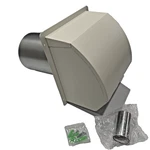 6" Hooded Wall Vent Cover W/ Screen, Damper & Pest Guard For Dryer Hvac. Fixed Price $26.99.