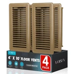 Voisen Floor Register 4X10, Pack Brown Vent Covers,heavy Duty Steel W.... Fixed Price $36.33.