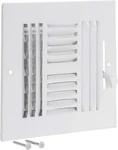 Ez-flo 8 X Inch (duct Opening) Air Vent Cover For Wall Ceiling, Four-way. Fixed Price $16.95.