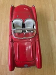 1957 Corvette Convertible Diecast 1:24 Red With White Used Preowned #SS7708. Fixed Price $5.95.