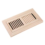 Homewell Maple Wood Floor Register, Flush Mount Vent Damper, 4X10 In, Unfinished. Fixed Price $35.25.